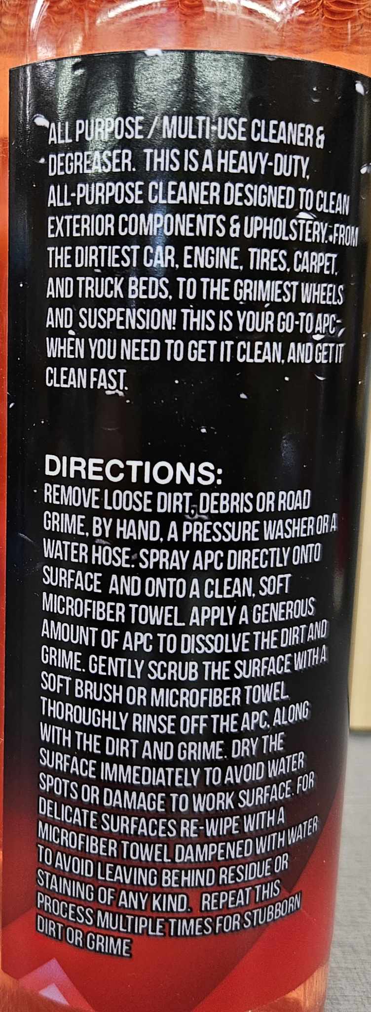 APC - All Purpose Automotive Cleaner & Degreaser